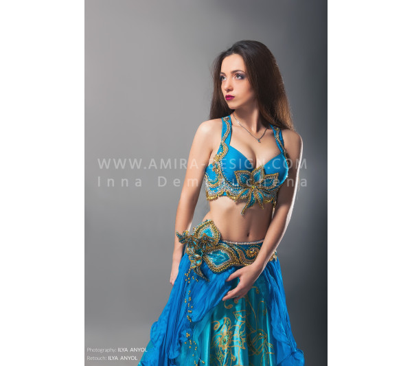Professional bellydance costume (classic 16 с-used)